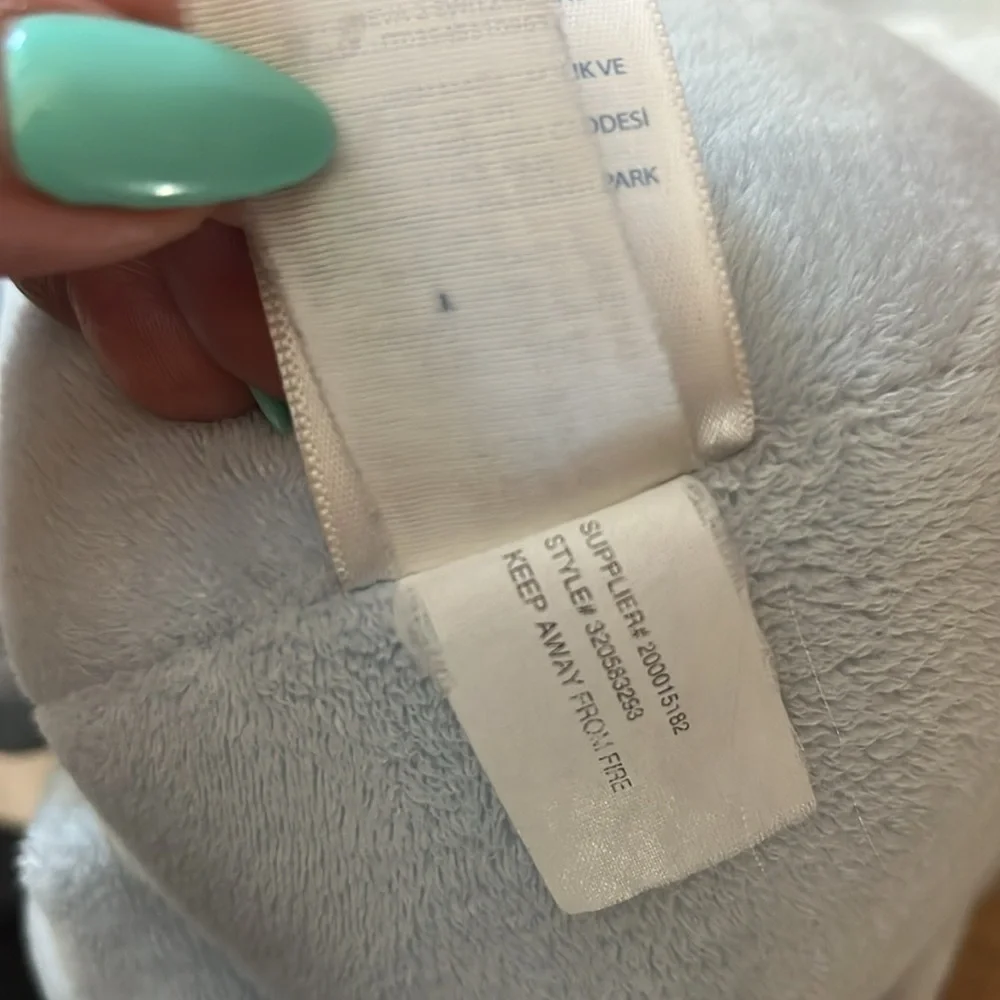 Ralph Lauren Plush Elephant Stuffed Animal Blue Horse Logo 14” Long
